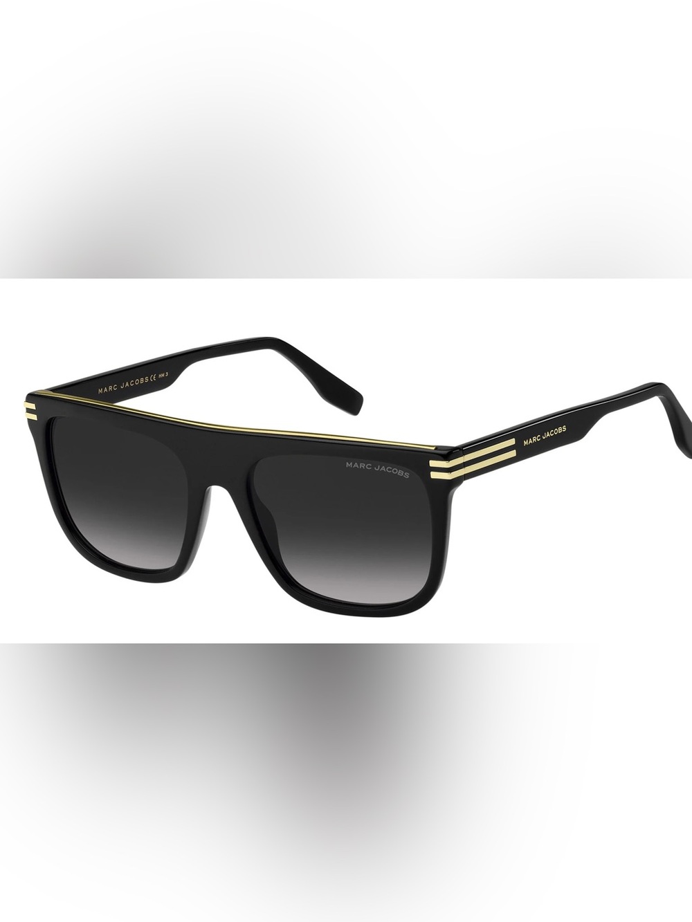 Marc Jacobs 586/S Black Sunglasses with Gold Accents